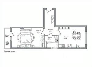 1-к квартира, вторичка, 42м2, 2/14 этаж
