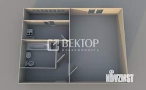 1-к квартира, вторичка, 33м2, 4/6 этаж