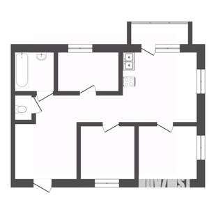 3-к квартира, вторичка, 71м2, 3/10 этаж