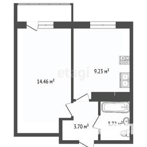 1-к квартира, вторичка, 32м2, 4/11 этаж
