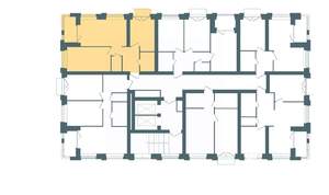 2-к квартира, строящийся дом, 61м2, 4/10 этаж