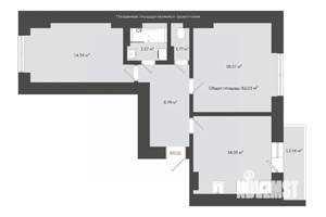 2-к квартира, сданный дом, 65м2, 3/20 этаж