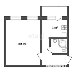 1-к квартира, вторичка, 39м2, 3/4 этаж