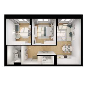 2-к квартира, вторичка, 57м2, 1/17 этаж