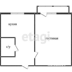1-к квартира, вторичка, 38м2, 1/9 этаж