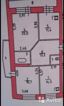 3-к квартира, вторичка, 82м2, 7/9 этаж
