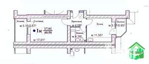 1-к квартира, вторичка, 41м2, 1/8 этаж