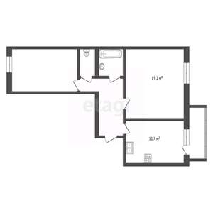 2-к квартира, вторичка, 59м2, 5/5 этаж