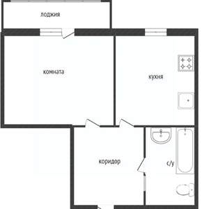 1-к квартира, вторичка, 46м2, 3/18 этаж