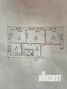 3-к квартира, вторичка, 68м2, 5/5 этаж