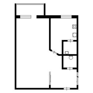 1-к квартира, вторичка, 32м2, 2/5 этаж