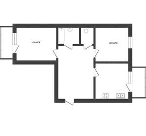 2-к квартира, вторичка, 73м2, 11/17 этаж