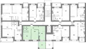 2-к квартира, строящийся дом, 62м2, 4/4 этаж