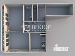 2-к квартира, вторичка, 71м2, 2/8 этаж