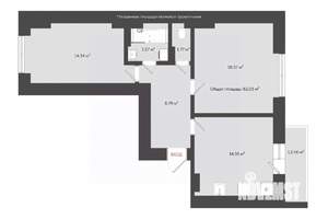 2-к квартира, сданный дом, 65м2, 8/20 этаж