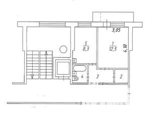 1-к квартира, вторичка, 29м2, 9/9 этаж