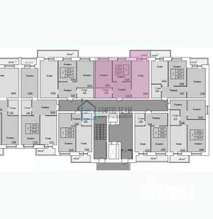 2-к квартира, вторичка, 64м2, 10/12 этаж