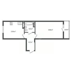 1-к квартира, вторичка, 45м2, 5/10 этаж