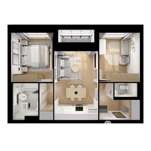 2-к квартира, вторичка, 49м2, 3/17 этаж