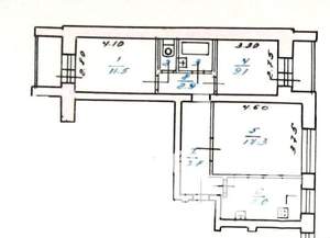 3-к квартира, вторичка, 60м2, 3/9 этаж