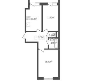2-к квартира, вторичка, 53м2, 8/18 этаж