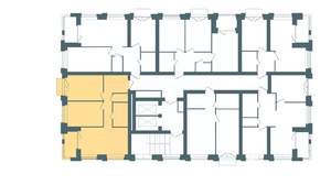 2-к квартира, строящийся дом, 65м2, 4/10 этаж