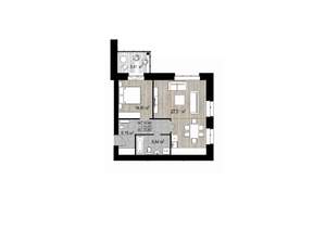 2-к квартира, строящийся дом, 56м2, 3/4 этаж