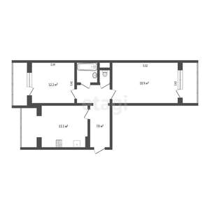 2-к квартира, вторичка, 60м2, 5/9 этаж