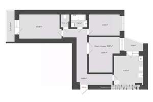 3-к квартира, сданный дом, 90м2, 2/20 этаж