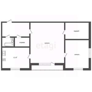 2-к квартира, вторичка, 43м2, 3/5 этаж