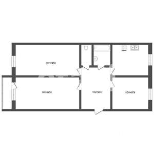 3-к квартира, вторичка, 64м2, 1/5 этаж