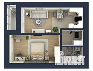 1-к квартира, сданный дом, 50м2, 8/18 этаж