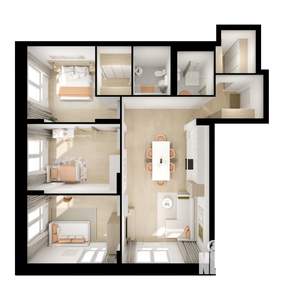 3-к квартира, вторичка, 94м2, 1/17 этаж