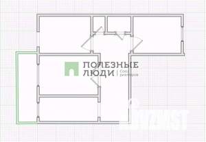 3-к квартира, вторичка, 63м2, 7/9 этаж