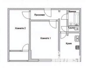 2-к квартира, вторичка, 50м2, 6/10 этаж