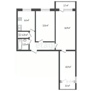 3-к квартира, вторичка, 60м2, 5/9 этаж