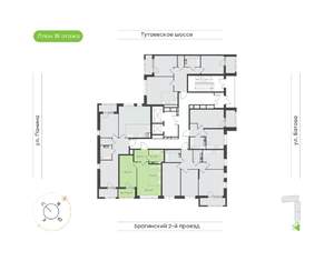 2-к квартира, вторичка, 45м2, 18/18 этаж