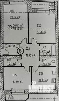 3-к квартира, вторичка, 100м2, 4/5 этаж