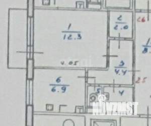 1-к квартира, вторичка, 29м2, 5/9 этаж