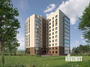 1-к квартира, строящийся дом, 41м2, 2/10 этаж