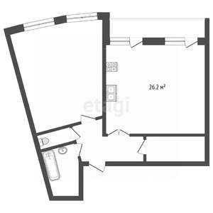 2-к квартира, вторичка, 61м2, 3/6 этаж