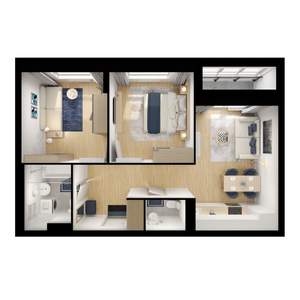 2-к квартира, вторичка, 54м2, 16/17 этаж