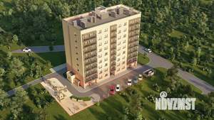 1-к квартира, строящийся дом, 38м2, 5/9 этаж