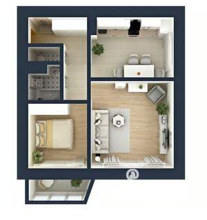 2-к квартира, сданный дом, 66м2, 7/18 этаж