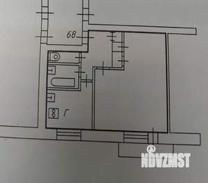 1-к квартира, вторичка, 35м2, 5/5 этаж