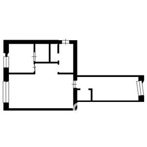 2-к квартира, вторичка, 45м2, 3/4 этаж