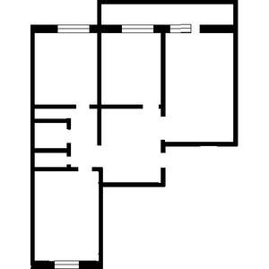 3-к квартира, вторичка, 61м2, 2/9 этаж