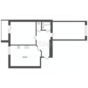 2-к квартира, вторичка, 70м2, 6/8 этаж