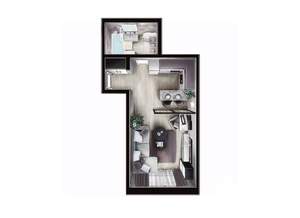 Студия квартира, строящийся дом, 29м2, 9/10 этаж