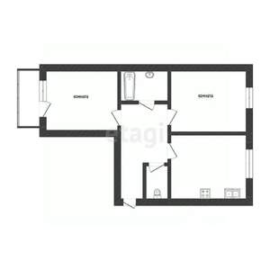 2-к квартира, вторичка, 64м2, 10/12 этаж